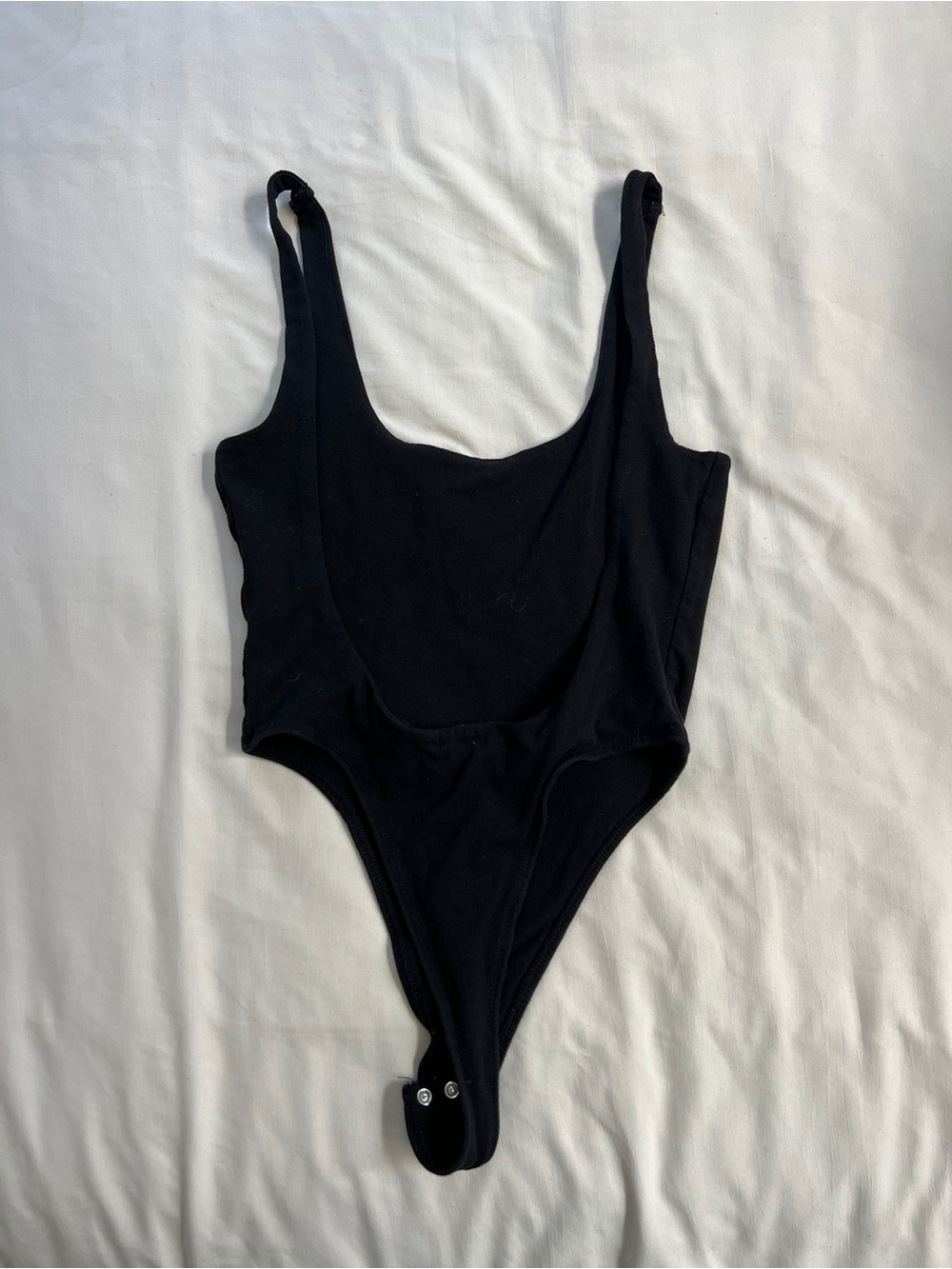 Garage Black Scoop Neck Tank Bodysuit